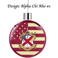Alpha Chi Rho Runde Flache Ornament Alpha Chi Rho Runde Flache Ornament von GreekLifeStore