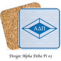 Alpha Delta Pi Getränkeuntersetzer Square | 4Er Set von GreekLifeStore