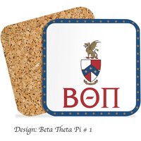 Beta Theta Pi Getränkeuntersetzer Quadrat | 4Er Set von GreekLifeStore