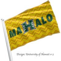 Universität Von Hawaii Flaggenbanner - Offiziell Lizenziert von GreekLifeStore