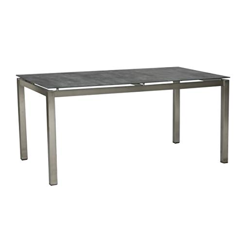 greemotion Tisch Boston, Edelstahl, Glas-Keramik-Platte, ca. 160 x 74 x 90 cm von Greemotion