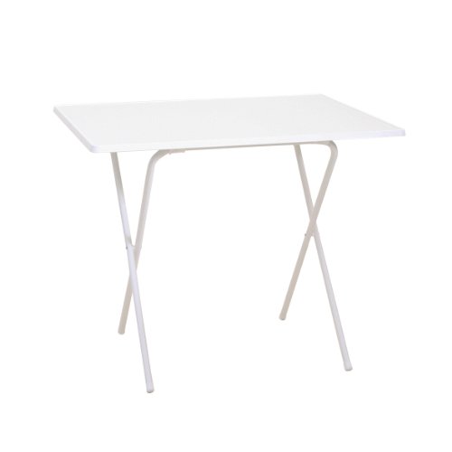 Greemotion Scherentisch in weiß, ca. 60 x 63 x 82 cm, Balkontisch klappbar, Beistelltisch mit Holz-Kunststoff Sevelit Tischplatte, Kleiner Tisch für Camping, Multifunktionstisch witterungsbeständig von Greemotion