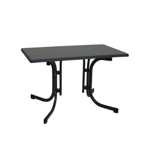 greemotion - Klapptisch, anthrazit, schwarz, ca. 115 x 70 x 70 cm von Greemotion