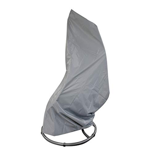 greemotion Schutzhülle für Hängesessel, Wasserabweisende Hülle aus Polyester, Schutzhaube mit Zugband und Reißverschluss, grau, ca. 70 x 210 x 70 cm von Greemotion