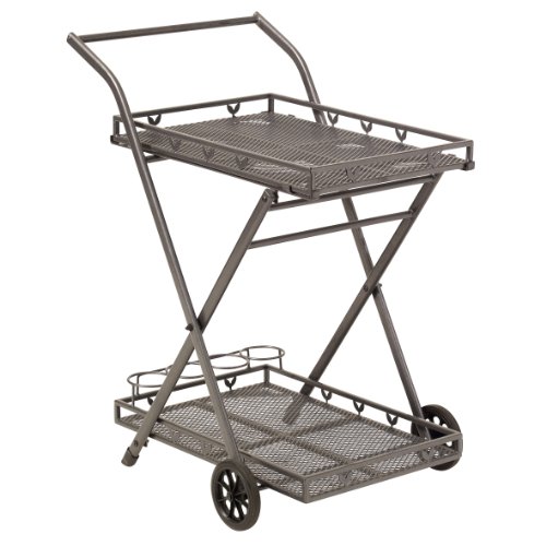 greemotion Servierwagen Toulouse eisengrau, Küchenwagen mit abnehmbarem Tablett, Rollwagen inklusive 4 Flaschenhalter, kunststoffummantelter Stahl, wetterfest und pflegeleicht greemotion Servierwagen Toulouse eisengrau, Küchenwagen mit abnehmbarem Tablett, Rollwagen inklusive 4 Flaschenhalter, kunststoffummantelter Stahl, wetterfest und pflegeleicht von Greemotion