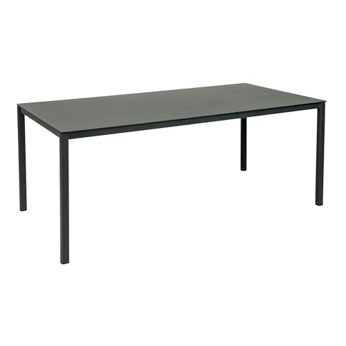 greemotion Tisch Grenada Comfort anthrazit, Esstisch mit Glasplatte im Keramik-Look, Gartentisch mit leichtem Edelstahlgestell, wetterfest und pflegeleicht, Maße ca. 180 x 75 x 90 cm greemotion Tisch Grenada Comfort anthrazit, Esstisch mit Glasplatte im Keramik-Look, Gartentisch mit leichtem Edelstahlgestell, wetterfest und pflegeleicht, Maße ca. 180 x 75 x 90 cm von Greemotion