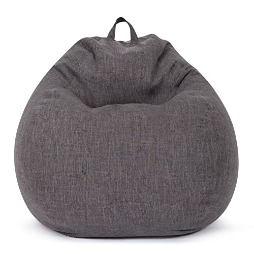 Green Bean Indoor XXL Sitzsack mit 300 Liter mit EPS-Perlen Füllung - Kuschelig Weich Waschbar - Drinnen Stoff Bodenkissen Liegekissen Sitzkissen - Dunkelgrau Asphalt von Green Bean