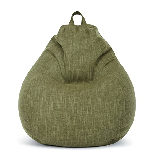 Green Bean© Indoor XXL Sitzsack mit 300 Liter mit EPS-Perlen Füllung - Kuschelig Weich Waschbar - Drinnen Stoff Bodenkissen Liegekissen Sitzkissen - Grün von Green Bean