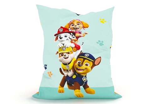 Green Bean© Kinder Sitzsack Paw Patrol 100x135cm mit 270 Liter hochwertiger EPS Perlen Füllung und waschbarem Motiv Wechsel-Bezug aus 100% Baumwoll - Riesensitzsack Bean Bag Sitzkissen Bodenkissen von Green Bean