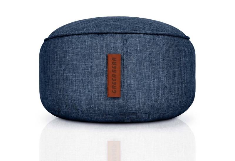 Green Bean Pouf Home-Linen Pouf (Sitzsack-Hocker 25x45cm mit EPS-Perlen Füllung -, Fußhocker Fußkissen Sitz-Pouf für Sitzsäcke), Bodenkissen für Kinder und Erwachsene - Sitzkissen Sitzhocker von Green Bean