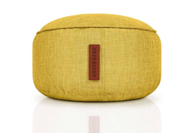 Green Bean Pouf Home-Linen Pouf (Sitzsack-Hocker 25x45cm mit EPS-Perlen Füllung -, Fußhocker Fußkissen Sitz-Pouf für Sitzsäcke), Bodenkissen für Kinder und Erwachsene - Sitzkissen Sitzhocker von Green Bean