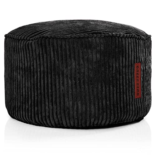 Green Bean Pouf-Kissen 45x25cm mit EPS-Perlen Füllung & Cordstoff Bodenkissen Liegekissen Sitzkissen Sitzhocker Sessel Kinder Erwachsene Stoff Hocker Ablage Schwarz Green Bean Pouf-Kissen 45x25cm mit EPS-Perlen Füllung & Cordstoff Bodenkissen Liegekissen Sitzkissen Sitzhocker Sessel Kinder Erwachsene Stoff Hocker Ablage Schwarz von Green Bean