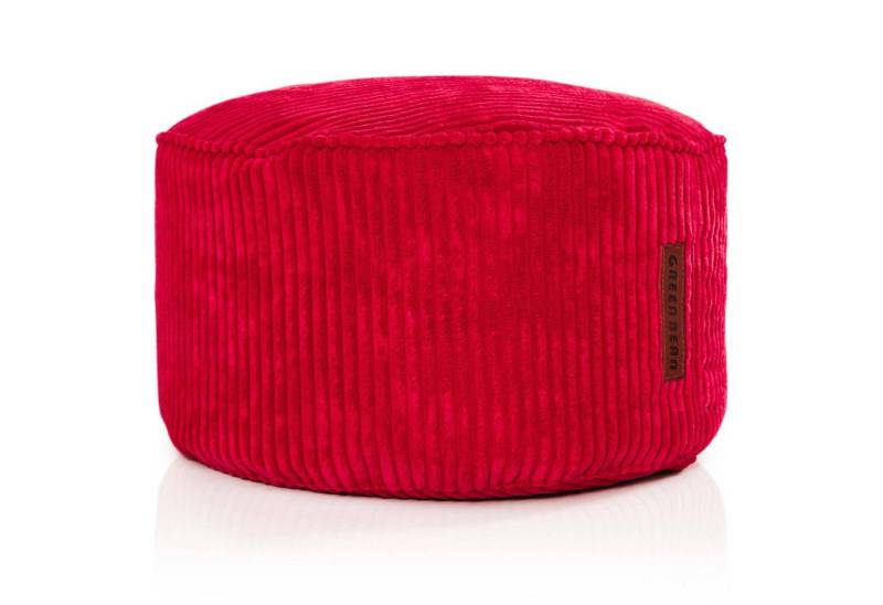 Green Bean Pouf Sitzsack-Hocker Pouf Cord 45x25cm (Indoor Sitzhocker Sitzkissen Fußhocker Relax-Sessel, 1-St., Made in Germany), die ideale Ergänzung zum Sitzsack von Green Bean