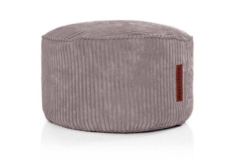 Green Bean Pouf Sitzsack-Hocker Pouf Cord 45x25cm (Indoor Sitzhocker Sitzkissen Fußhocker Relax-Sessel, 1-St., Made in Germany), die ideale Ergänzung zum Sitzsack von Green Bean