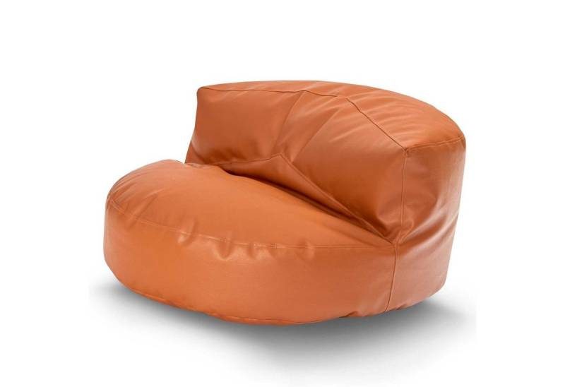 Green Bean Sitzsack / Sofa mit EPS-Perlen Füllung aus Kunstleder (Indoor & Outdoor, abwaschbarer Bezug, hoher Sitzkomfort, Sitzlounge), Couch / Lounge im Sitzsack-Design 90 x 45 cm mit Rückenlehne von Green Bean