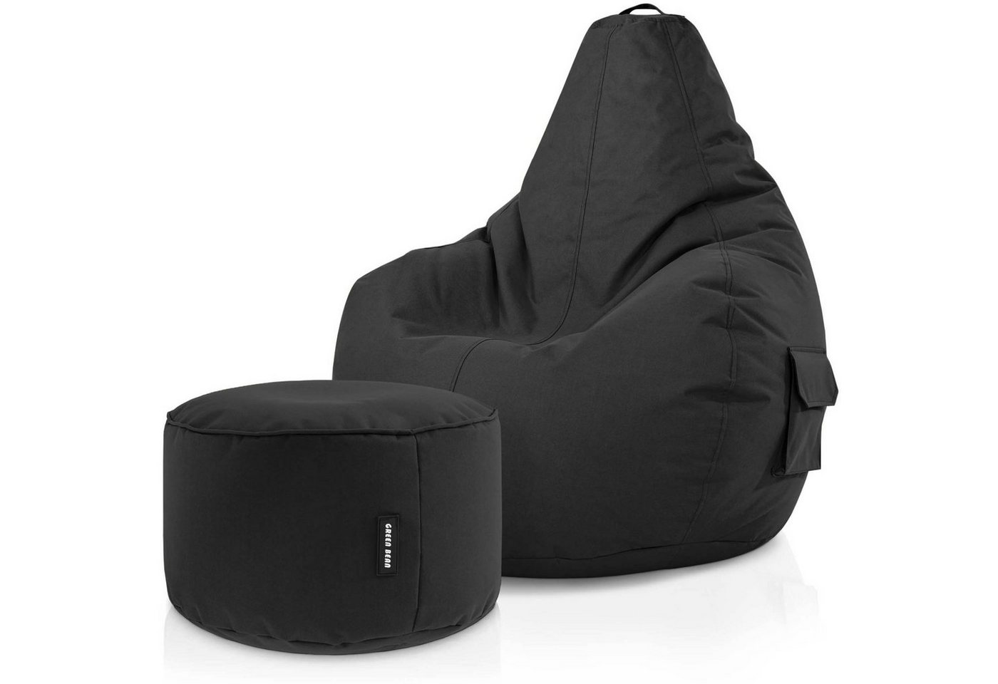 Green Bean Sitzsack Cozy + Stay, Set Sitzsack mit Sitzhocker, Sitzkissen, Relax-Sessel Green Bean Sitzsack Cozy + Stay, Set Sitzsack mit Sitzhocker, Sitzkissen, Relax-Sessel von Green Bean
