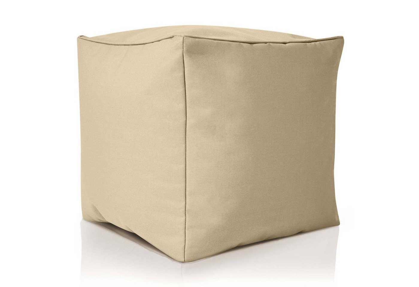 Green Bean Sitzsack Cube (Hocker 40x40x40cm mit EPS-Perlen Füllung, Fußhocker Fußkissen Sitz-Pouf für Sitzsäcke), Bodenkissen für Kinder und Erwachsene - Sitzkissen Sitzhocker von Green Bean