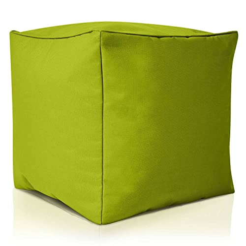 Green Bean Sitzsack-Hocker 40x40x40cm mit EPS-Perlen Füllung - Fußhocker Fußkissen Sitz-Pouf für Sitzsäcke - Bodenkissen für Kinder und Erwachsene - Fußablage Sitzkissen Sitzhocker Grün Green Bean Sitzsack-Hocker 40x40x40cm mit EPS-Perlen Füllung - Fußhocker Fußkissen Sitz-Pouf für Sitzsäcke - Bodenkissen für Kinder und Erwachsene - Fußablage Sitzkissen Sitzhocker Grün von Green Bean