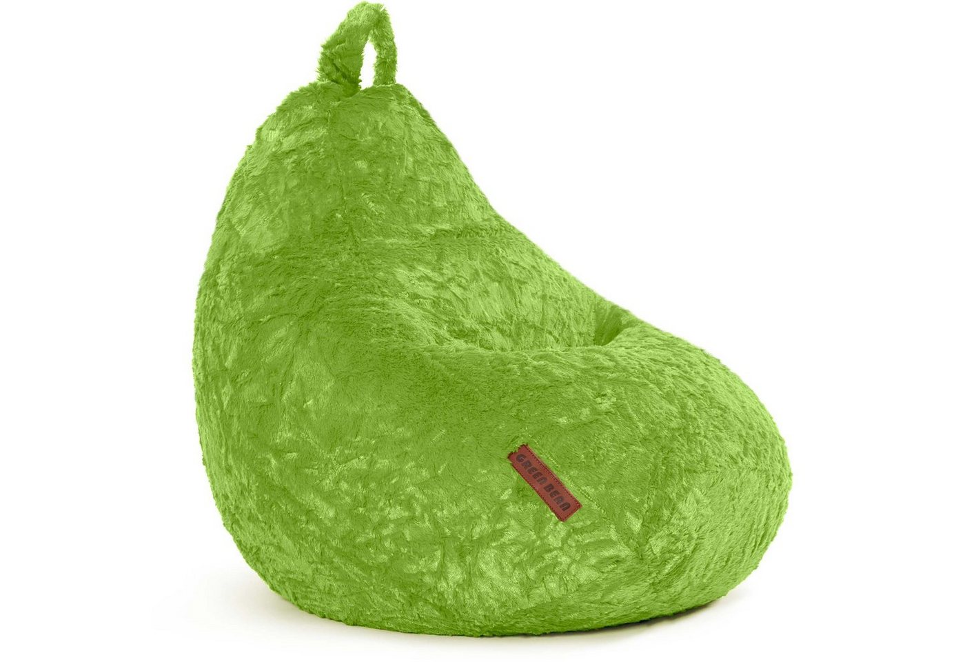 Green Bean Sitzsack Plüsch (60x45x45cm - Indoor Sitzkissen mit 120L EPS Perlen Füllung, Kuschelig Waschbar), Bean Bag Bodenkissen Lounge Chair Sitzhocker Kindersitzsack Sitzkissen von Green Bean