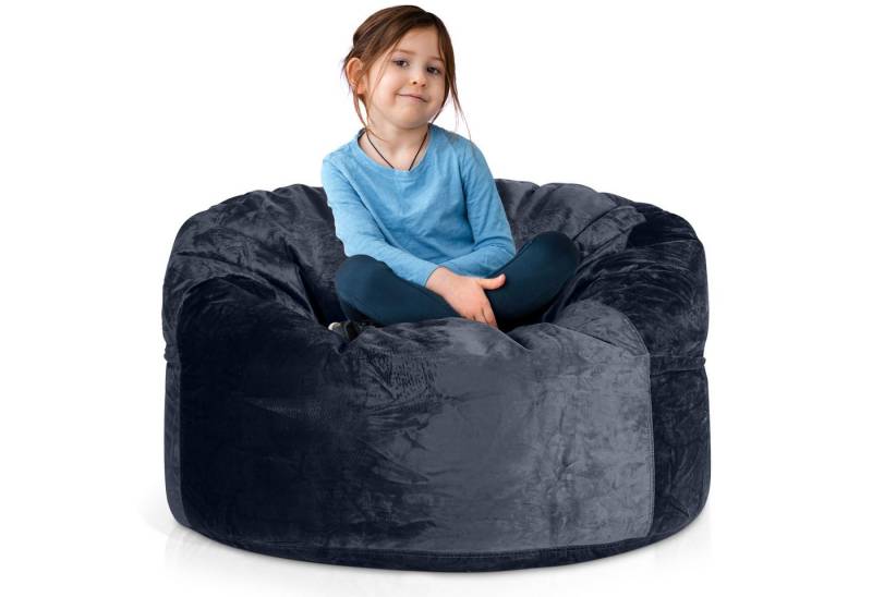 Green Bean Sitzsack Riesen-Sitzsack Jumbo XXL Velours (Riesensitzsack mit Memory-Schaum Flockenfüllung, Made in Germany - in 5 Größen (3ft - 7ft), Hülle abnehmbar mit Reißerschluss von Green Bean