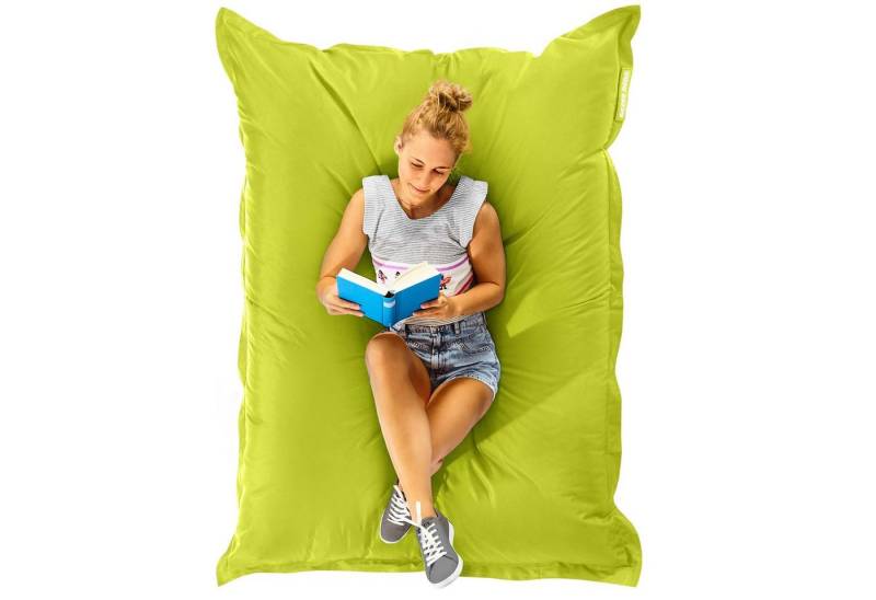 Green Bean Sitzsack Square XL (Riesensitzsack 120x160cm 270 Liter Kinder & Erwachsene, Bean Bag EPS Perlen Füllung Sitzkissen Liegekissen), Waschbar Wetterfest Lounge Chair Sitzkissen Bodenkissen von Green Bean