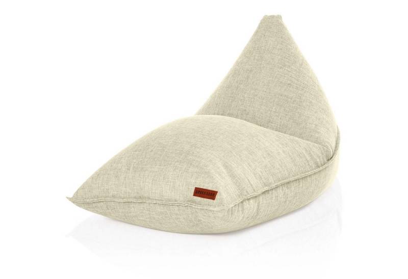 Green Bean Sitzsack Triangle (Indoor XXL Sitzsack 150x100x100cm mit EPS-Perlen Füllung -, Kuschelig Weich Waschbar), Bodenkissen Liegekissen Sitzkissen Chillkissen Liegekissen von Green Bean