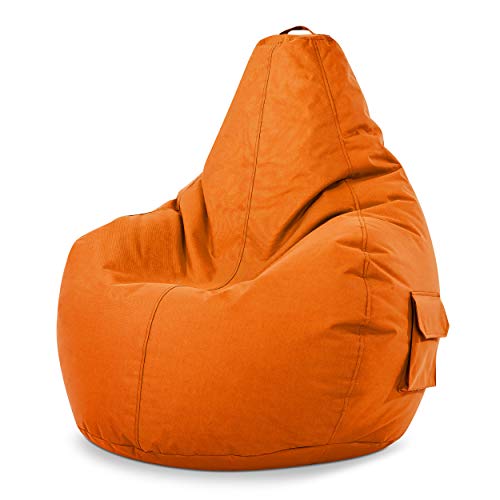 Green Bean Sitzsack mit Rückenlehne 80x70x90cm - Gaming Chair mit 230L Füllung Kuschelig Weich Waschbar - Bean Bag Bodenkissen Lounge Chair Sitzhocker Relax-Sessel Gamer Gamingstuhl Orange Green Bean Sitzsack mit Rückenlehne 80x70x90cm - Gaming Chair mit 230L Füllung Kuschelig Weich Waschbar - Bean Bag Bodenkissen Lounge Chair Sitzhocker Relax-Sessel Gamer Gamingstuhl Orange von Green Bean
