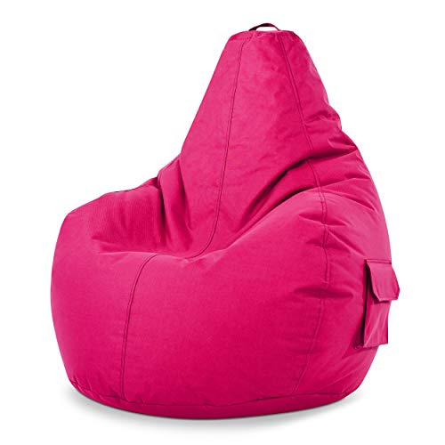 Green Bean Sitzsack mit Rückenlehne 80x70x90cm - Gaming Chair mit 230L Füllung Kuschelig Weich Waschbar - Bean Bag Bodenkissen Lounge Chair Sitzhocker Relax-Sessel Gamer Gamingstuhl Pink Green Bean Sitzsack mit Rückenlehne 80x70x90cm - Gaming Chair mit 230L Füllung Kuschelig Weich Waschbar - Bean Bag Bodenkissen Lounge Chair Sitzhocker Relax-Sessel Gamer Gamingstuhl Pink von Green Bean