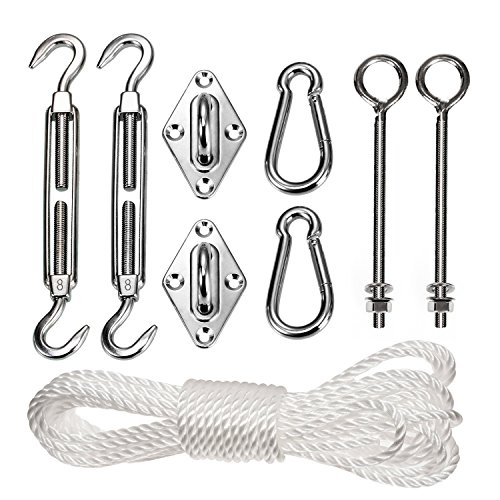 Green Blue GB508 Sonnensegel Befestigungs-Kit Montageset Zubehör Edelstahl Schrauben Karabiner Green Blue GB508 Sonnensegel Befestigungs-Kit Montageset Zubehör Edelstahl Schrauben Karabiner von Green Blue