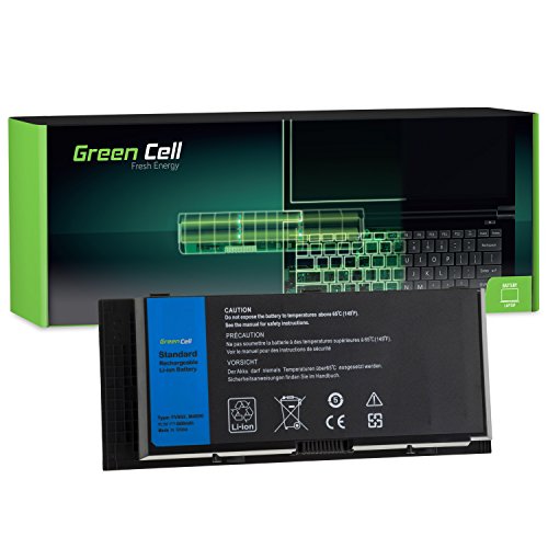 Green Cell® Extended Serie FV993 R7PND X57F1 Laptop Akku für Dell Precision M4600 M4700 M4800 M6600 M6700 M6800 (9 Zellen 6600mAh 11.1V Schwarz) von Green Cell