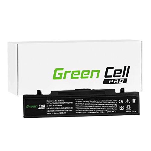 Green Cell® PRO Serie Laptop Akku für Samsung E5510 E5520 E852 P580 Q320 Q530 (Original Samsung SDI Zellen, 6 Zellen, 5200mAh, Schwarz) von Green Cell PRO