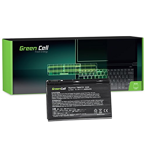 Green Cell Laptop Akku GRAPE32 TM00741 für Acer Extensa 5210 5220 5230 5230E 5420 5420G 5430 5610 5620 5620G 5620Z 5620ZG 5630 5630EZ 5630G 5630Z 5630ZG 7120 7220 7420 7620 TravelMate 5520 5710 5720 von Green Cell