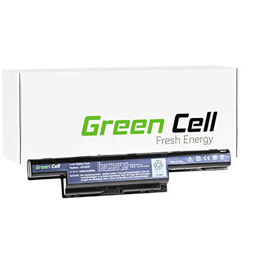 Green Cell® Standard Serie Laptop Akku für Acer Aspire 5253 5333 5350 5551G 5552G 5736Z 5749G 5749ZG 5750Z 7551 7741G 7750G (6 Zellen 4400mAh 11.1V Schwarz) von Green Cell