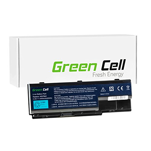 Green Cell® Standard Serie Laptop Akku für Acer TravelMate 7230 7330 7530 7530G 7730 7730G / Acer Extensa 7230 7630 (8 Zellen 4400mAh 14.8V Schwarz) von Green Cell PRO