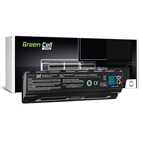 Green Cell Pro Serie PA5024U-1BRS Akku für Toshiba Satellite C850 C850D C855 C870 L850 L855 L870 (Original Samsung SDI Zellen, 6 Zellen, 5200mAh, Schwarz) von Green Cell