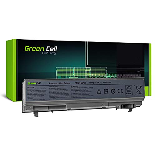 Green Cell Standard Serie PT434 W1193 4M529 Laptop Akku für Dell Precision M2400 M4400 M4500 (6 Zellen 4400mAh 11.1V Silber) von Green Cell