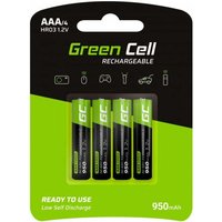 Green Cell - HR03 Micro (AAA)-Akku NiMH 950 mAh 1.2 v 4 St. Green Cell - HR03 Micro (AAA)-Akku NiMH 950 mAh 1.2 v 4 St. von Green Cell
