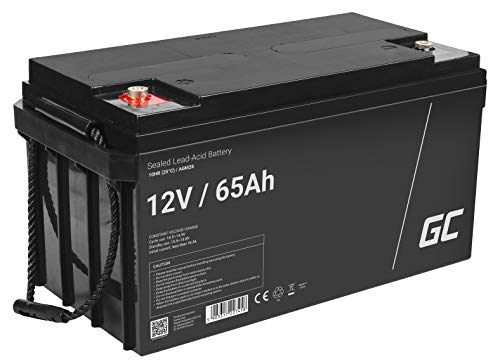 Green Cell® AGM 12V 65Ah Akku VRLA Blei-Batterie Bleiakku Ersatzakku Gelakku Akkubatterie Zyklenfest Unbemann Caravan | Photovoltaik | Rollstuhl | Solarspeicher| Solarbatterie | Solarpanel | Wohnwagen von Green Cell