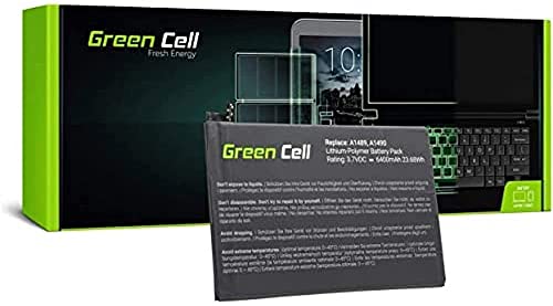 Green Cell (3.7V 24Wh 6400mAh) A1512 020-8259 020-8442 Akku für Apple iPad Mini 2/3 A1489 A1490 A1491 A1599 2nd Gen, iPad Mini 3 A1600 A1601 Tablet von Green Cell