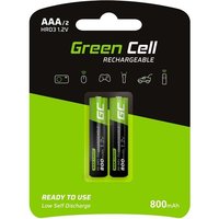 Green Cell - 2x Akku aaa HR03 800mAh von Green Cell