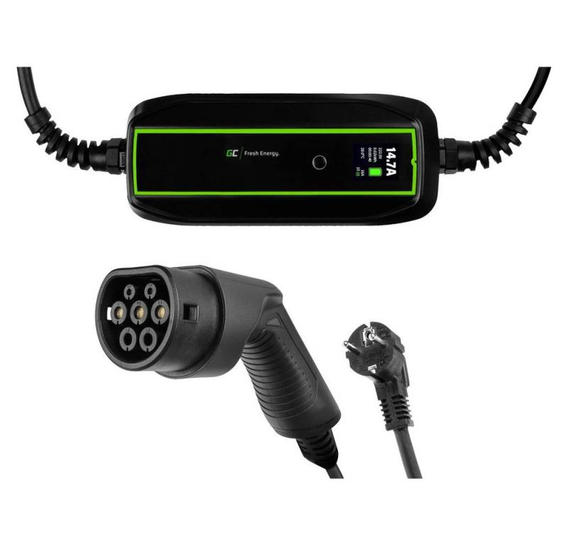 Green Cell Elektroauto-Ladestation Green Cell EV PowerCable Mobile Ladestation Typ 2 16 A Anzahl Anschlü von Green Cell