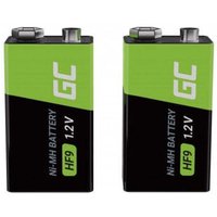 Wiederaufladbare hf9 batterien von green cell 250 mah 9 v 2er pack von Green Cell
