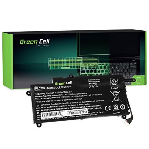 Green Cell PL02XL 751875-001 751681-421 HSTNN-DB6B HSTNN-LB6B Laptop Akku für HP Pavilion x360 11-N001NG 11-N003NG 11-N070EG 11-N072NG 11-N077NG 11-N078NG HP x360 310 G1 von Green Cell