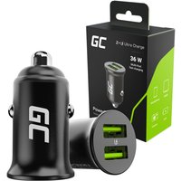 Green Cell POWERRIDE NANO36 Autoladegerät 36W 6A 2X USB-A (CADM-GC-36AA) von Green Cell