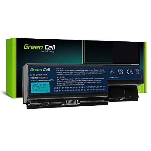 Green Cell Standard Serie AS07B31 AS07B32 AS07B41 AS07B42 AS07B51 AS07B52 AS07B61 AS07B71 JDW50 Akku für Acer/eMachines/Packard Bell Laptop (8 Zellen 4400mAh 14.8V Schwarz) von Green Cell