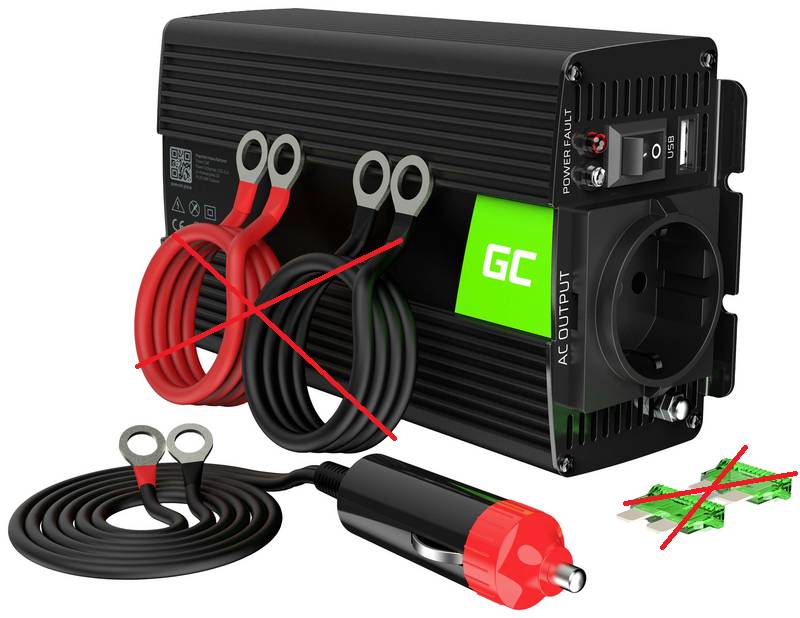 Green Cell Wechselrichter Spannungswandler 12 Auf 230 V 300/600 W Siehe Text/Foto B-Ware von Green Cell