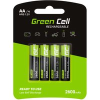 Green Cell - HR6 Mignon (AA)-Akku NiMH 2600 mAh 1.2 v 4 St. von Green Cell