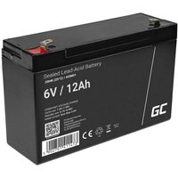 Green cell agm vrla 6v 12ah wartungsfreie batterie fur alarmanlagen registrierkassen spielzeug von Green Cell