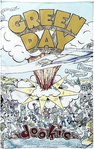 Green Day Poster Dookie Band Logo Nue Textile Flag 70cm x 106cm One Size von Green Day