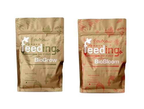 Green House Feeding Düngerset – BioGrow Kit (500 g) + BioBloom (500 g) – Komplettset mit Dünger für Wurzeln, Blüte und Wachstum – Green House Feeding Pack – Outdoor und Indoor von Green House Feeding